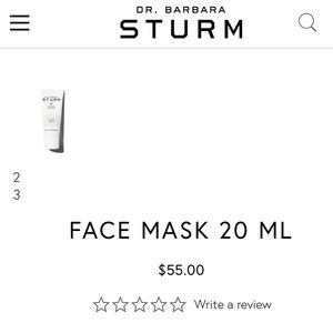 Dr. Barbara Sturm face mask